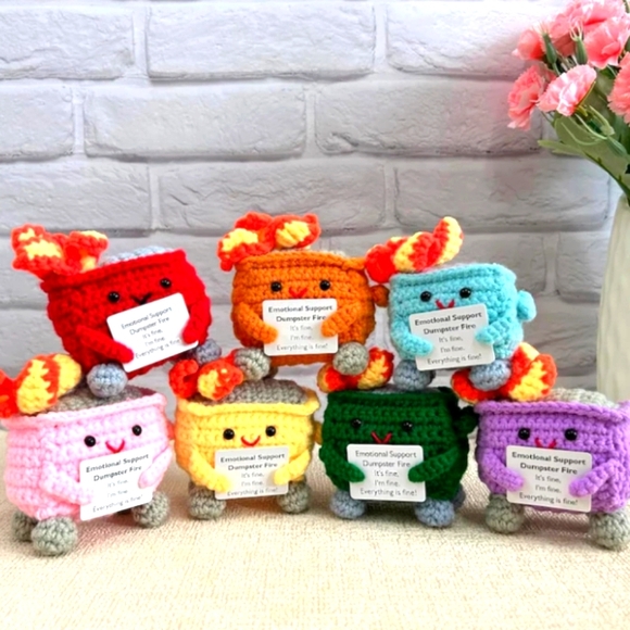 Handmade Other - Emotional Support Dumpster Fire
